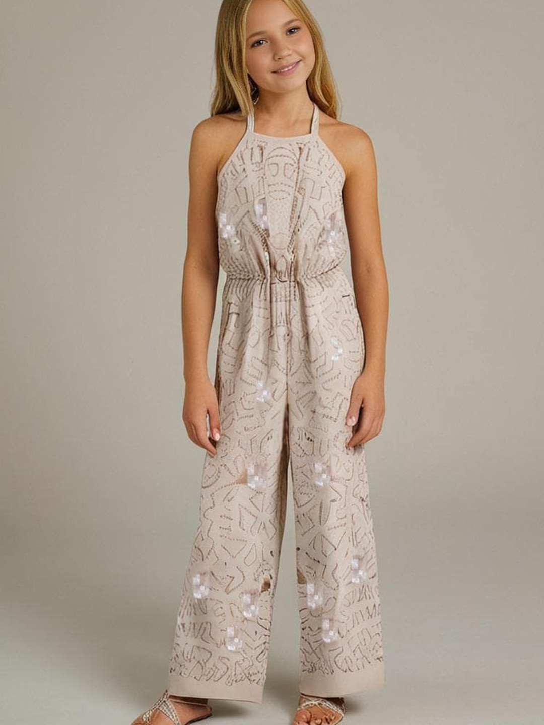 Cherry Crumble Girls Basic Jumpsuit