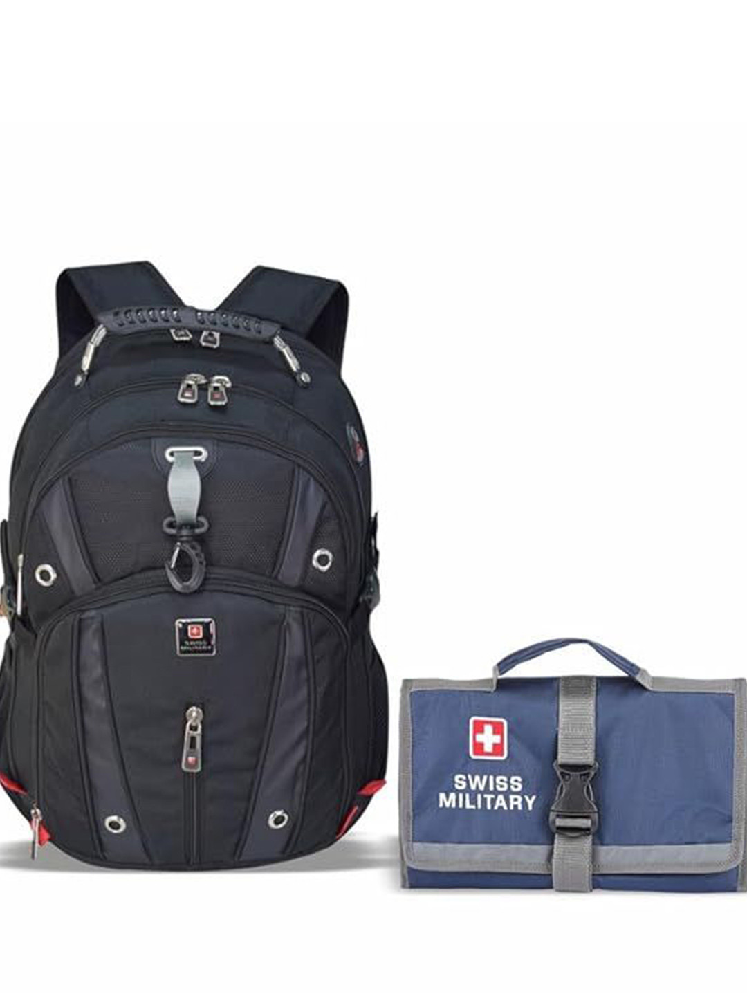 SWISS MILITARY Unisex Backpacks With Elastic Holders