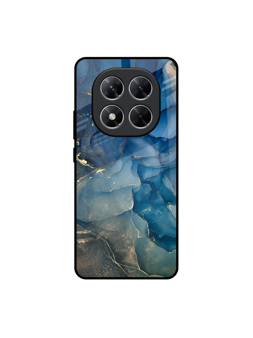 QRIOH Blue Cool Marble Poco X7 5G Impact Resistant Back Case