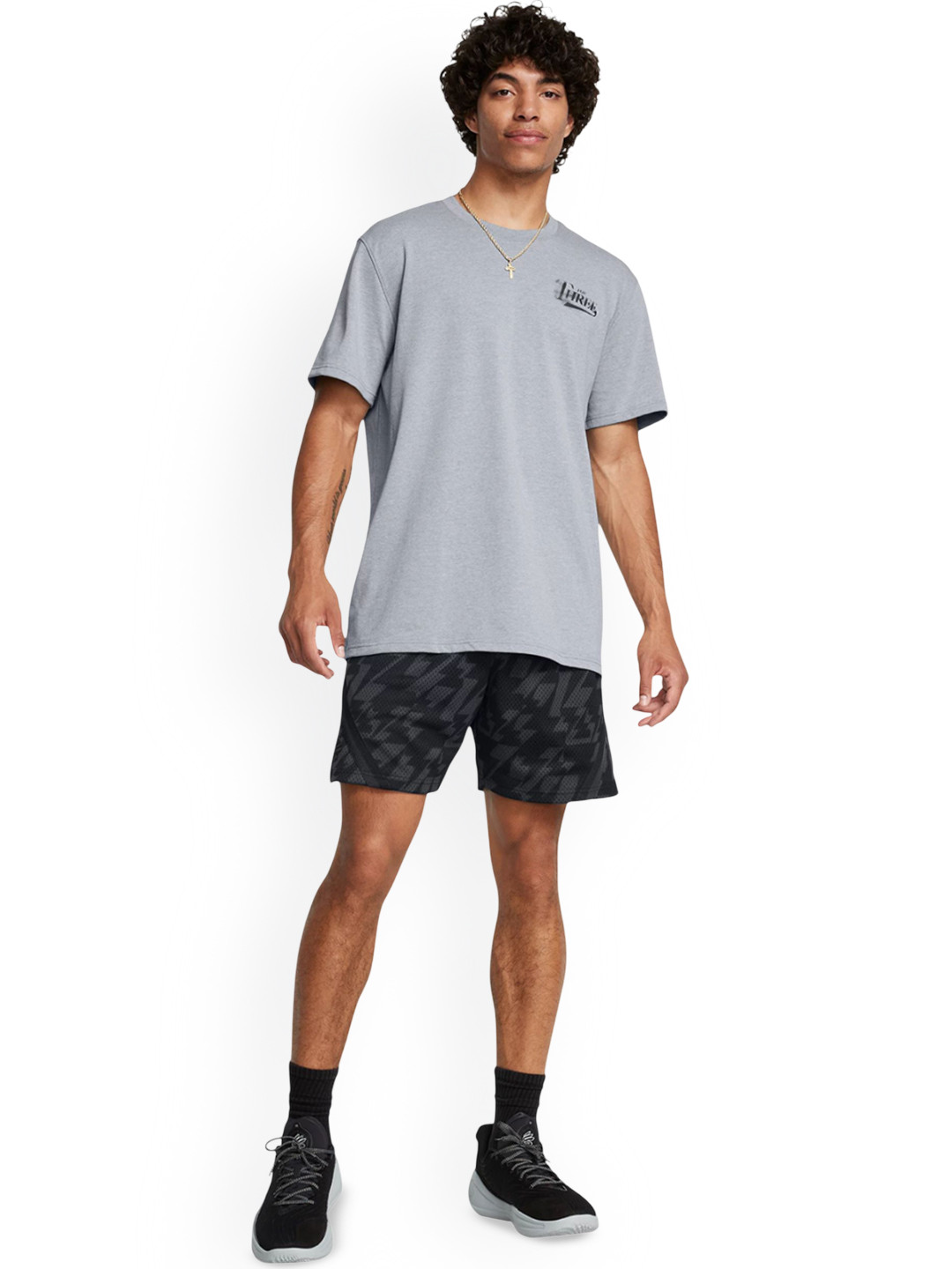 UNDER ARMOUR Curry Sig Men Printed Relaxed Fit Shorts