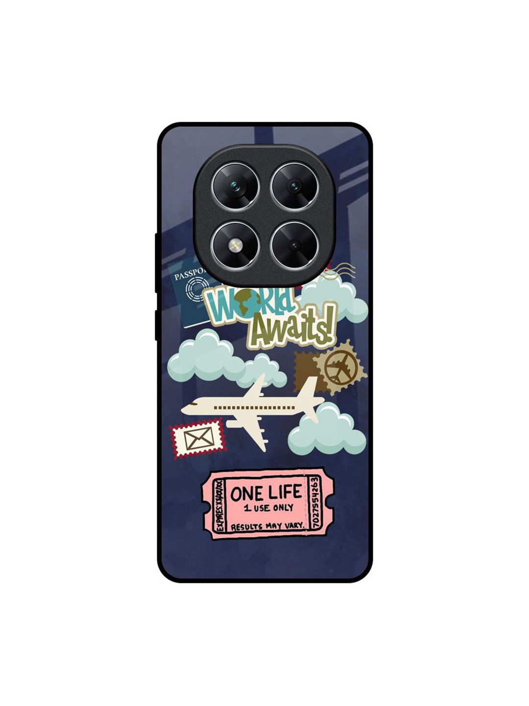 QRIOH Tour The World Poco X7 5G Impact Resistant Back Case