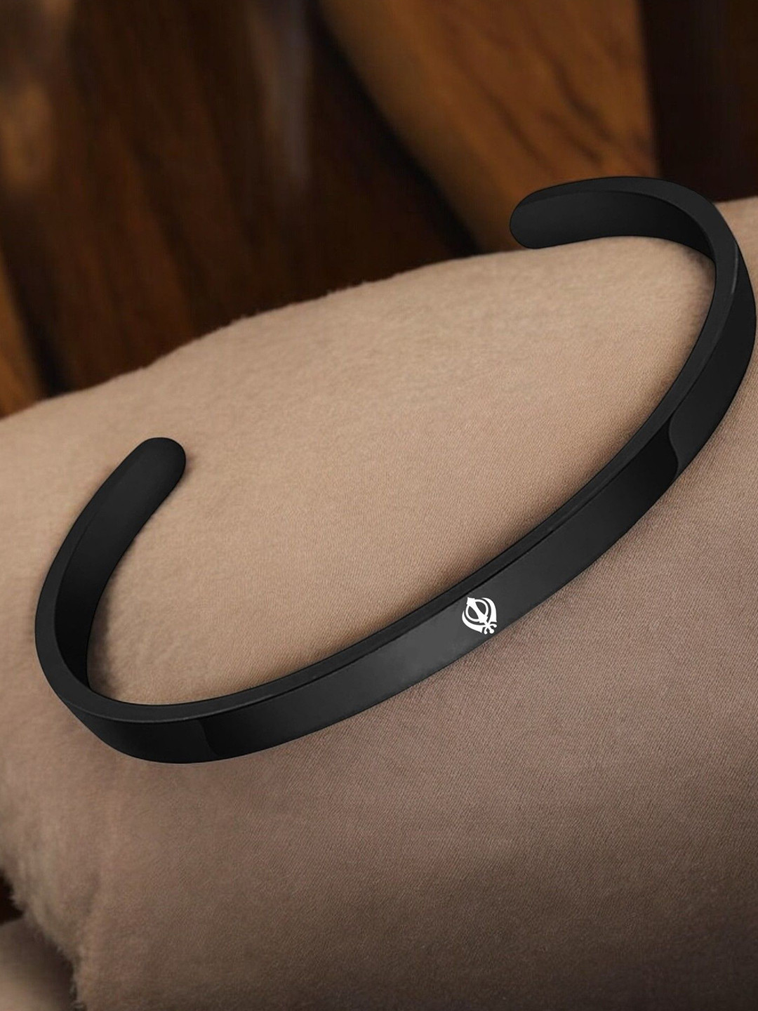 M Men Style Men Stainless Steel Sikh Khanda Symbol Kada Bracelet