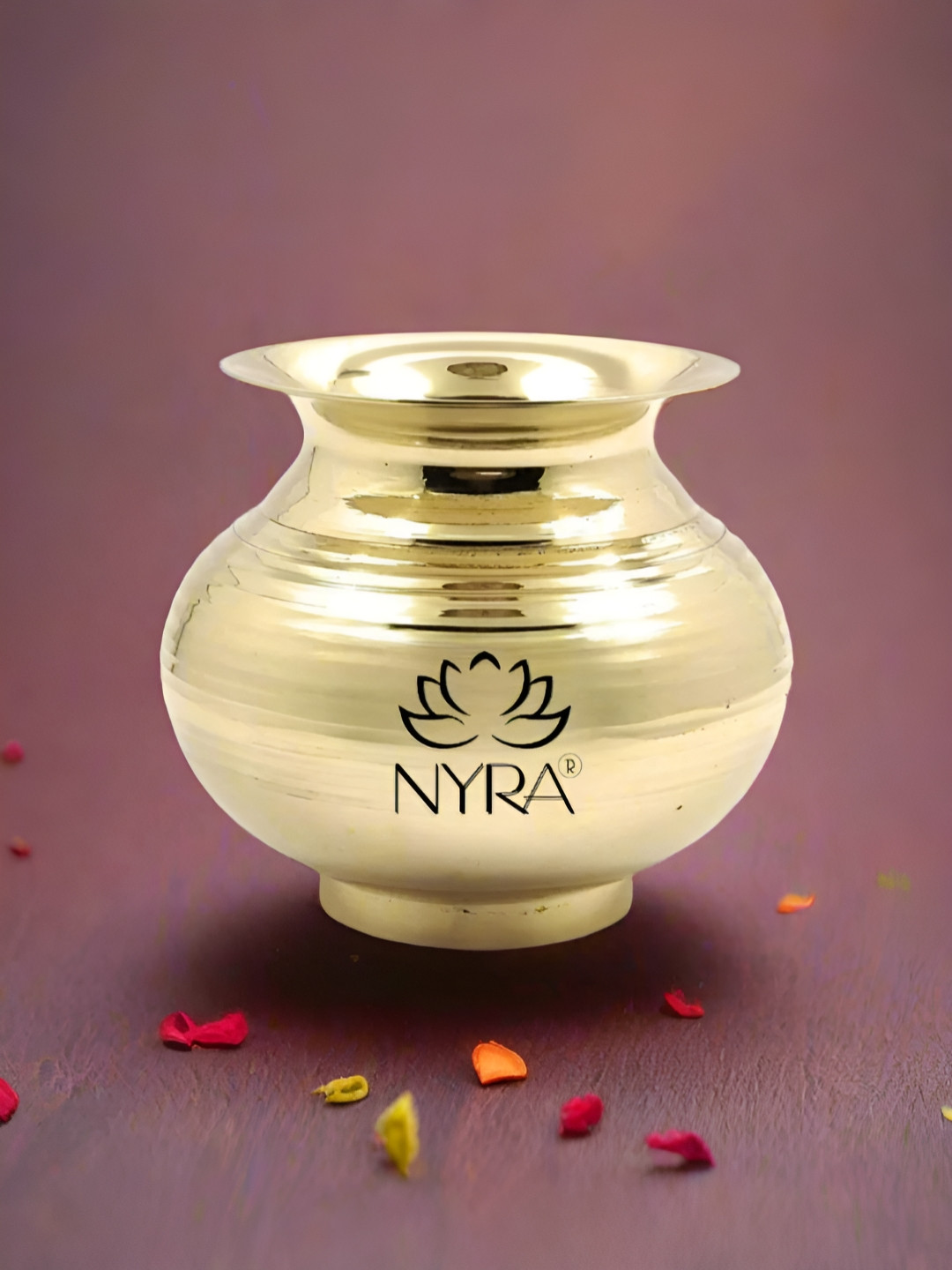 Nyra Kitchenware Bronze Toned Pure Brass Kalash Peetal Lota