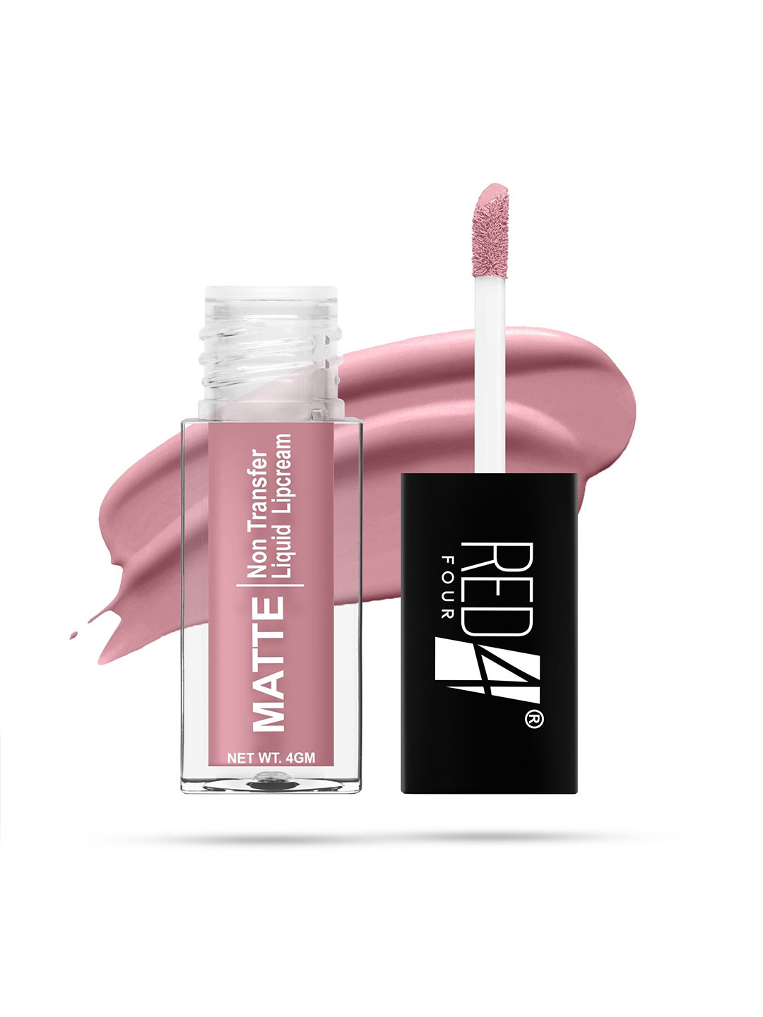 RED 4 Non Transfer Matte Liquid Lipstick - 4 g - King's Clock - 211