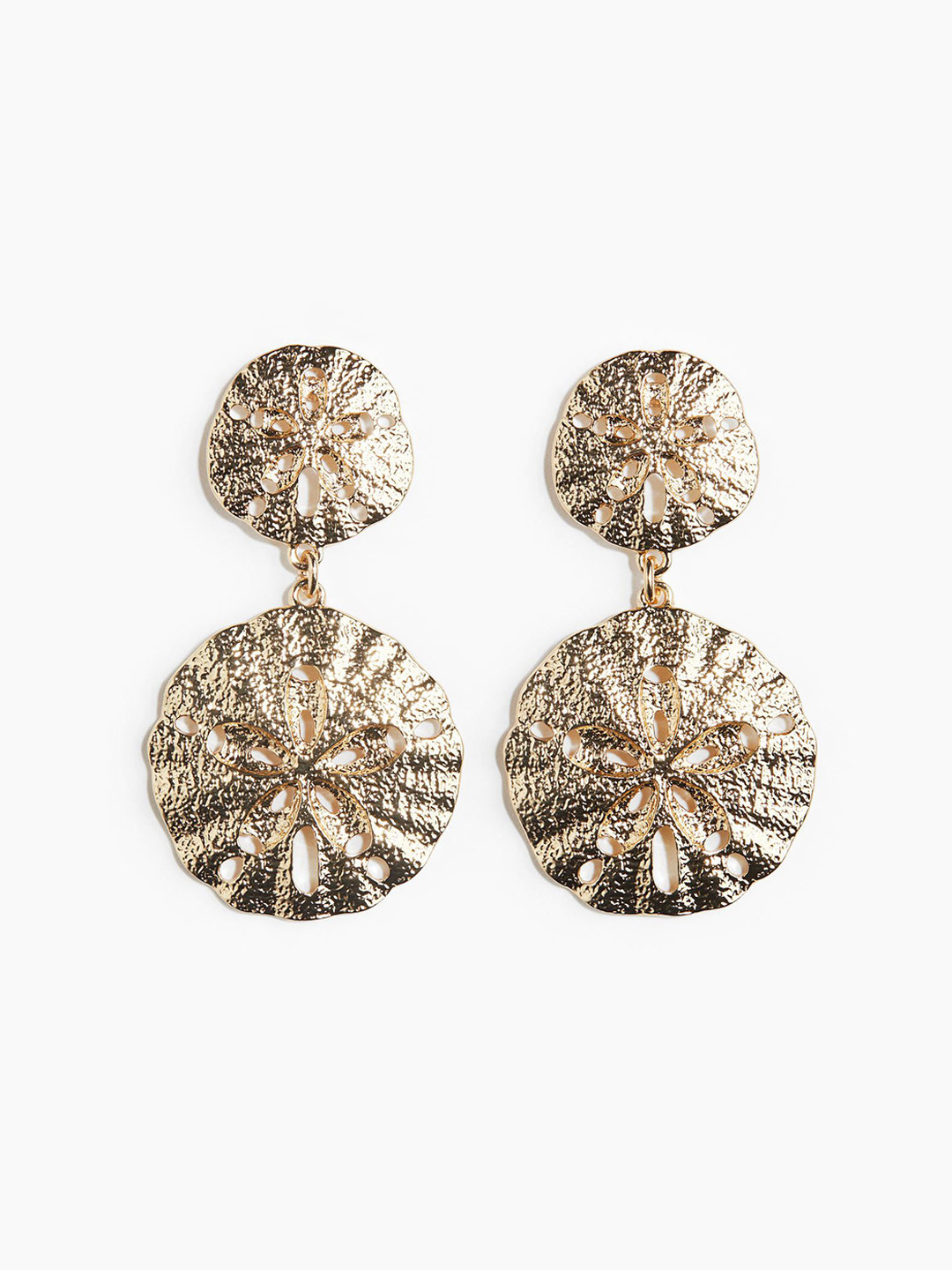 H&M Sand Dollar-Shaped Earrings