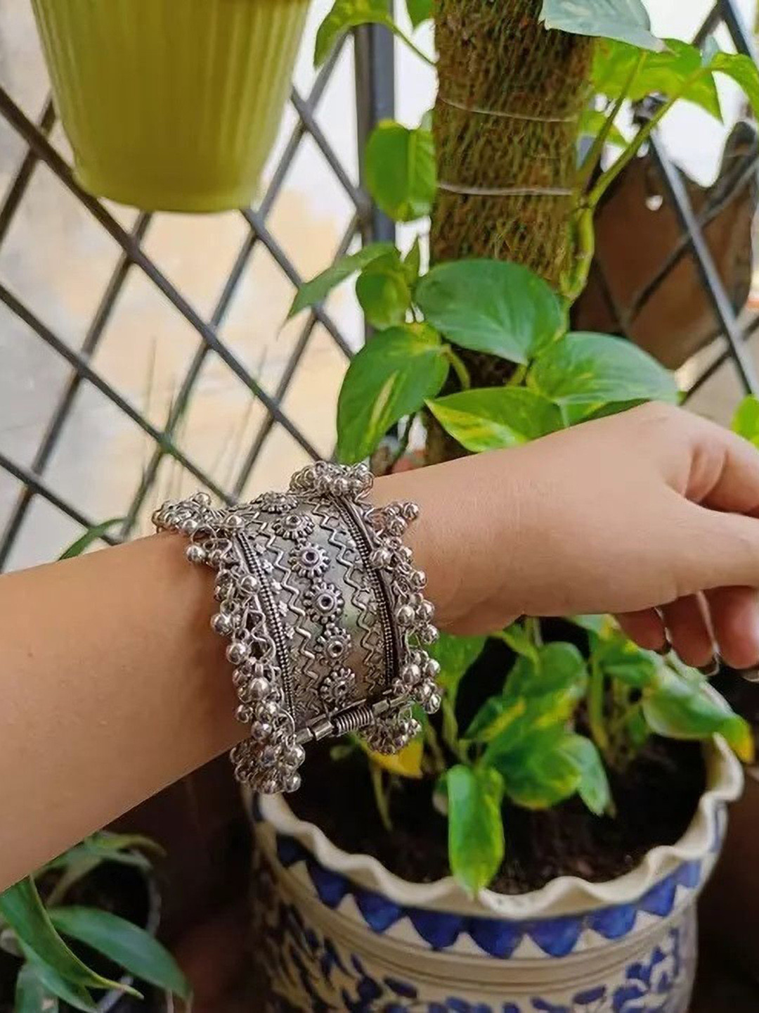 SZN Antique Silver Bracelet Bangle