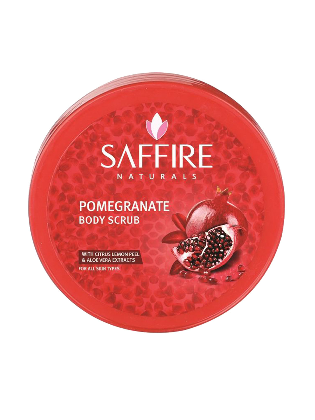 Saffire Naturals Pomegranate Body Scrub For Deep Cleansing - 200 g