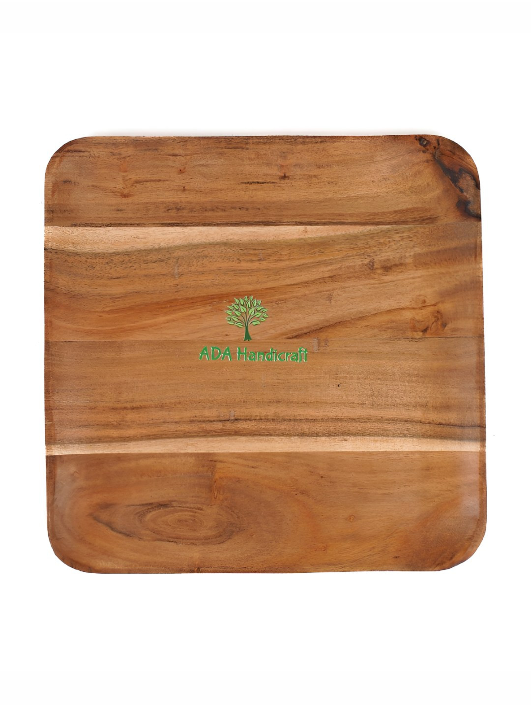 ADA Handicraft Brown & Beige Easy to Clean Wooden Serving Tray
