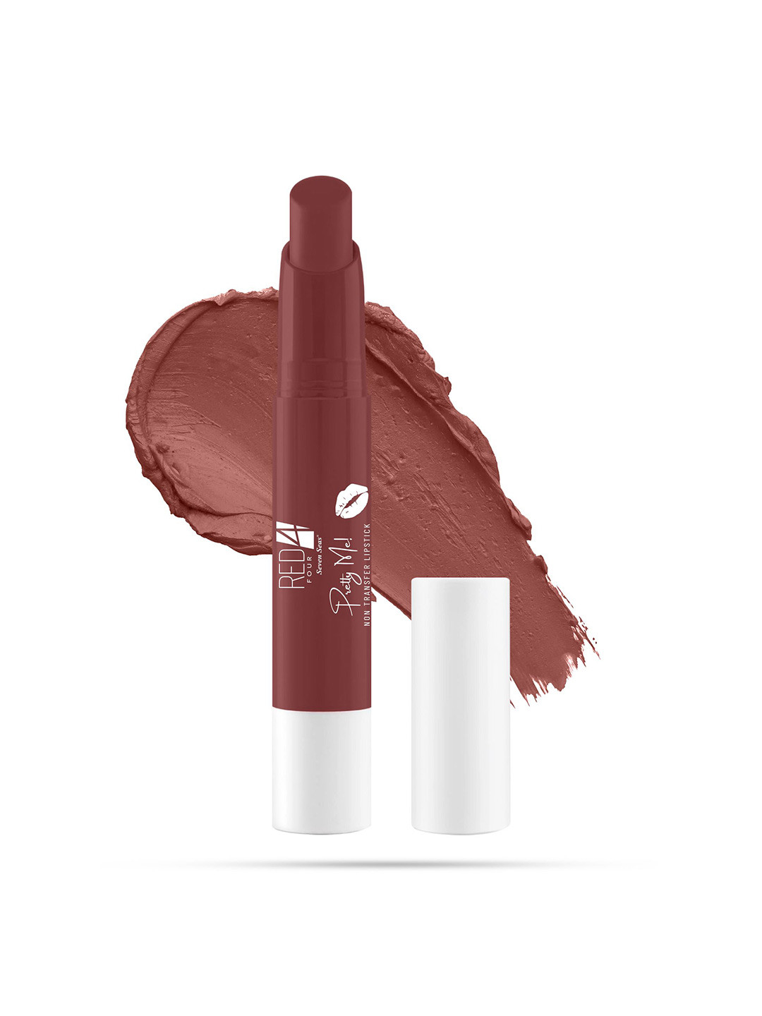 RED 4 Pretty Me Non Transfer Waterproof Matte Bullet Lipstick - 3.8 g Nudy Mauve