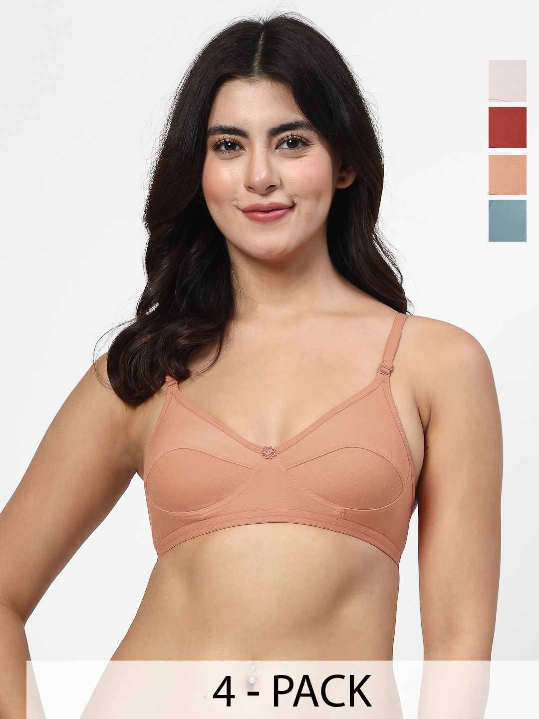 LILY Anpas Pack Of 4 Full Coverage Bra