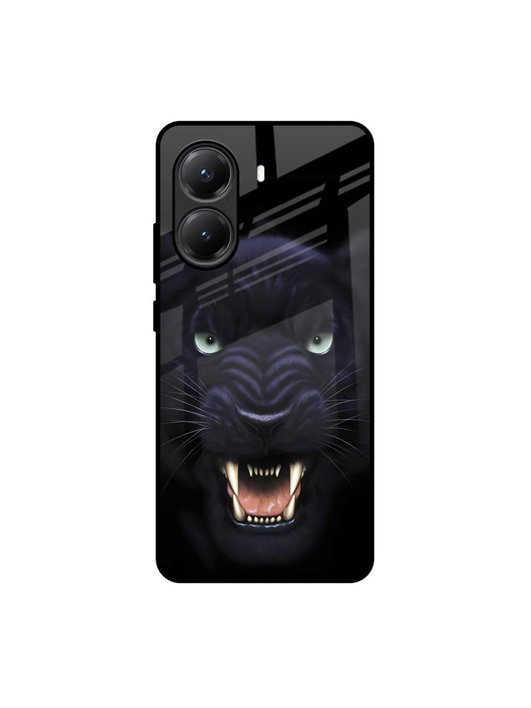 QRIOH Angry Black Leopard Poco X7 Pro 5G Impact Resistant Back Case