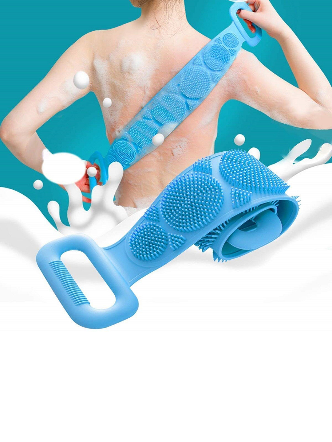 BeeDuck Silicone Double Side Body Bathing Brush For Exfoliating