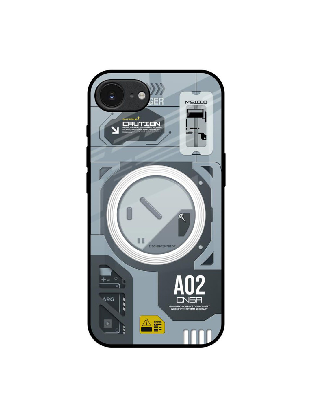 QRIOH Modern Technology Apple iPhone 16e Impact Resistant Back Case