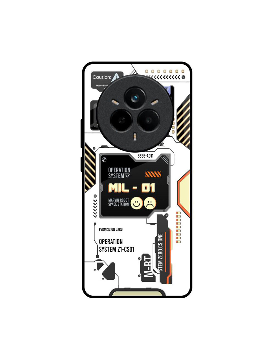 QRIOH Tech Display Realme 14 Pro 5G Impact Resistant Back Case