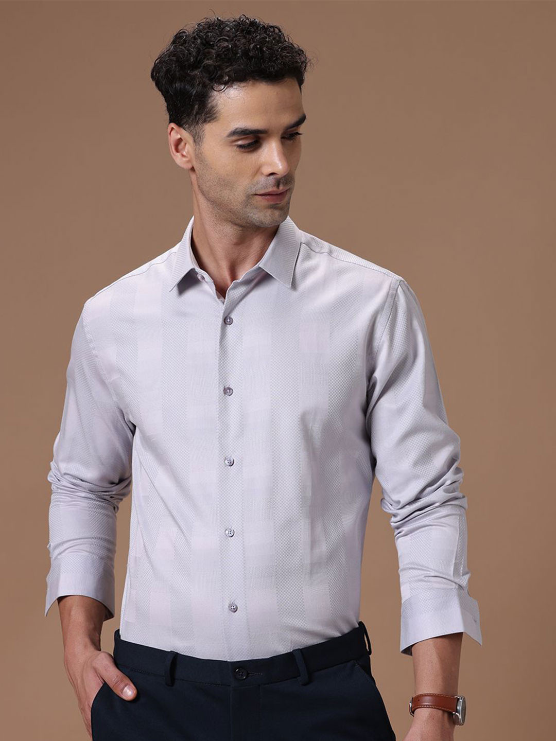The Collection Men Formal Textured Shirt