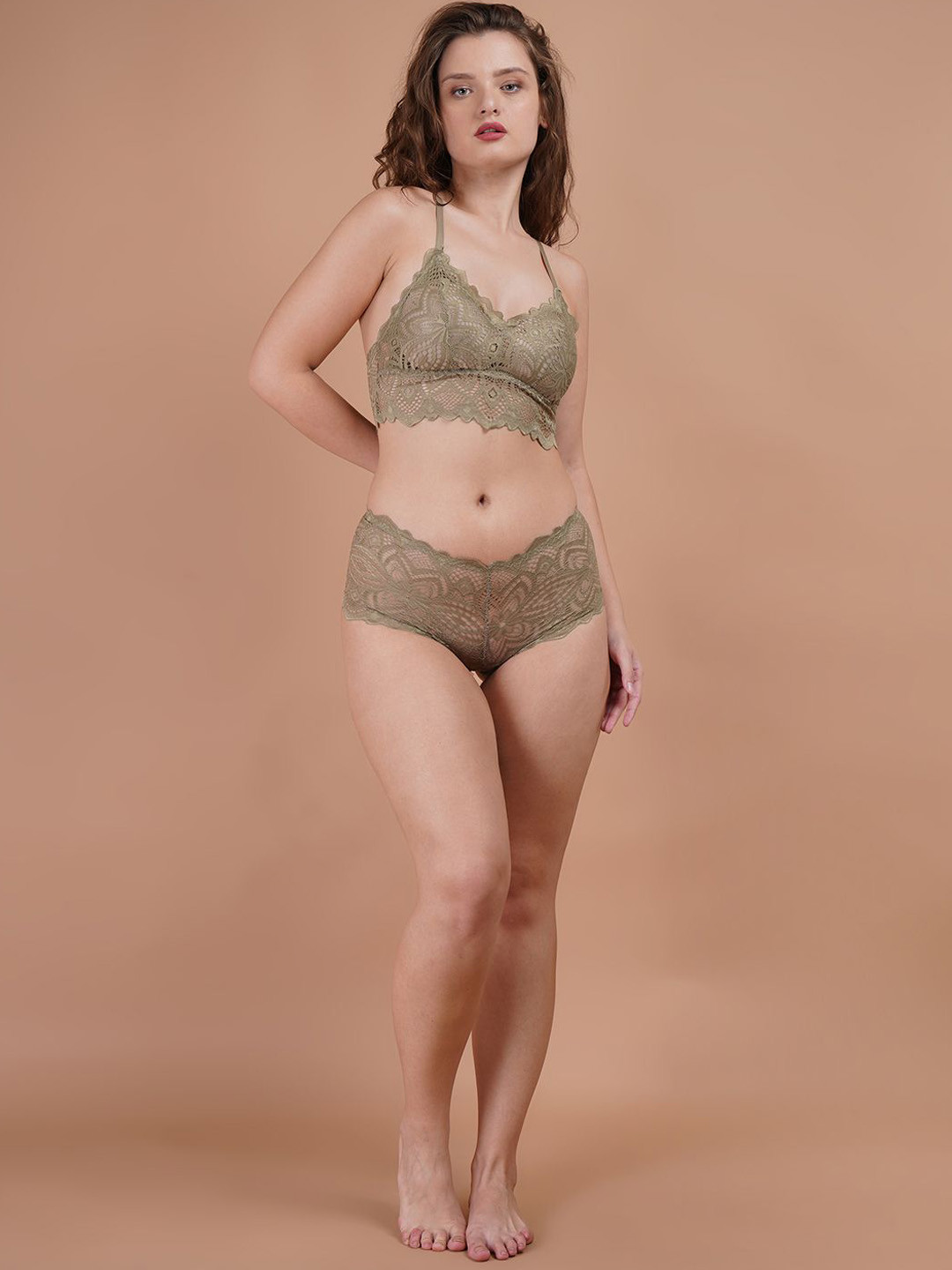 Stem Rope Women Lightly Padded Lingerie Set SR_Bra & Panty