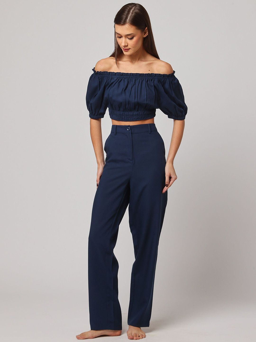 ASHITA FERNANDES Women Relaxed Straight Leg Easy Wash Chinos