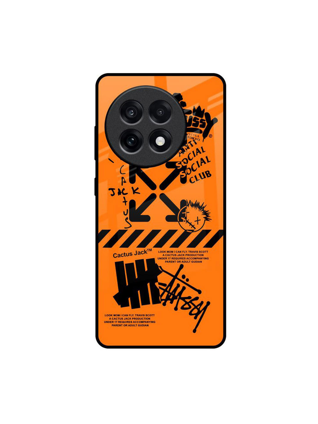 QRIOH Anti Social Club OnePlus 13R 5G Impact Resistant Back Case