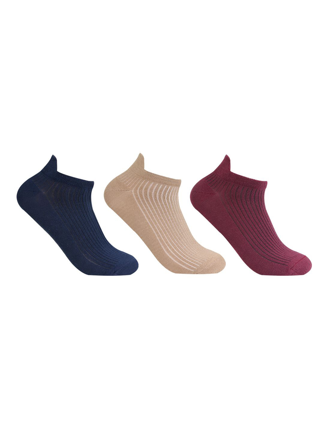 Bonjour Girl Pack Of 3 Ankle Length Socks