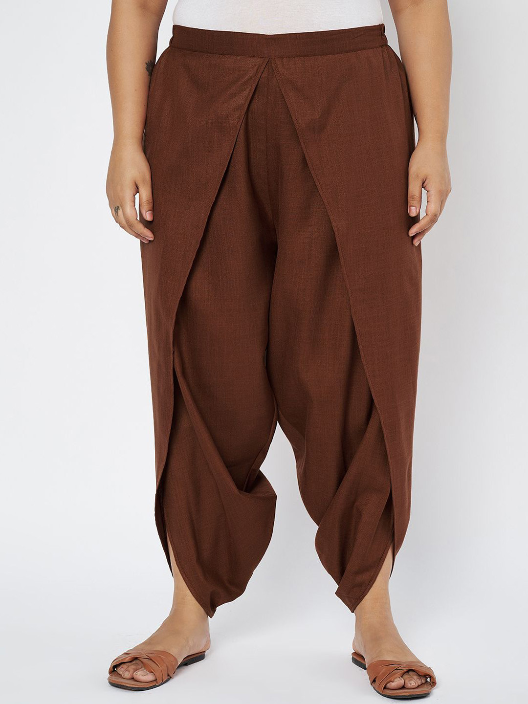 9rasa Women Plus Size Loose Fit Harem Pants