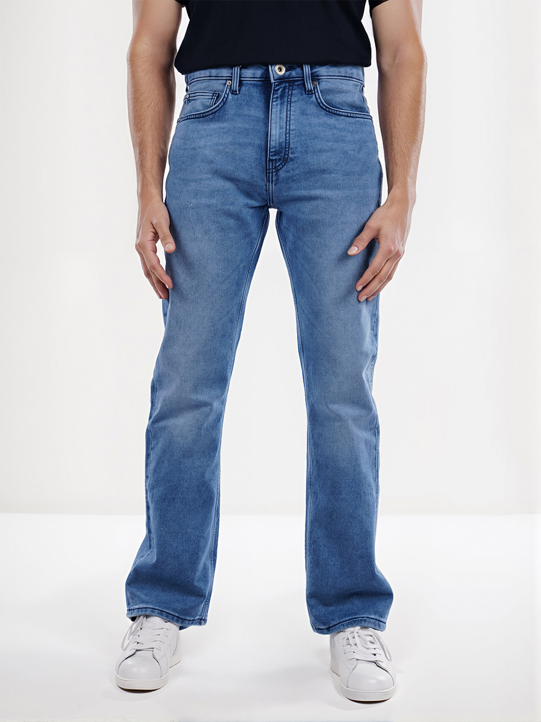 Celio Men Light Fade Stretchable Mid-Rise Regular Fit  Jeans