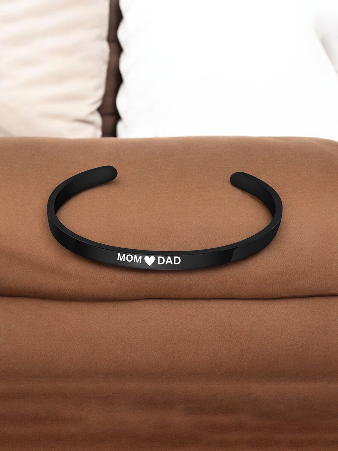 M Men Style Men Stainless Steel Dad Mom MemorialKada Bracelet