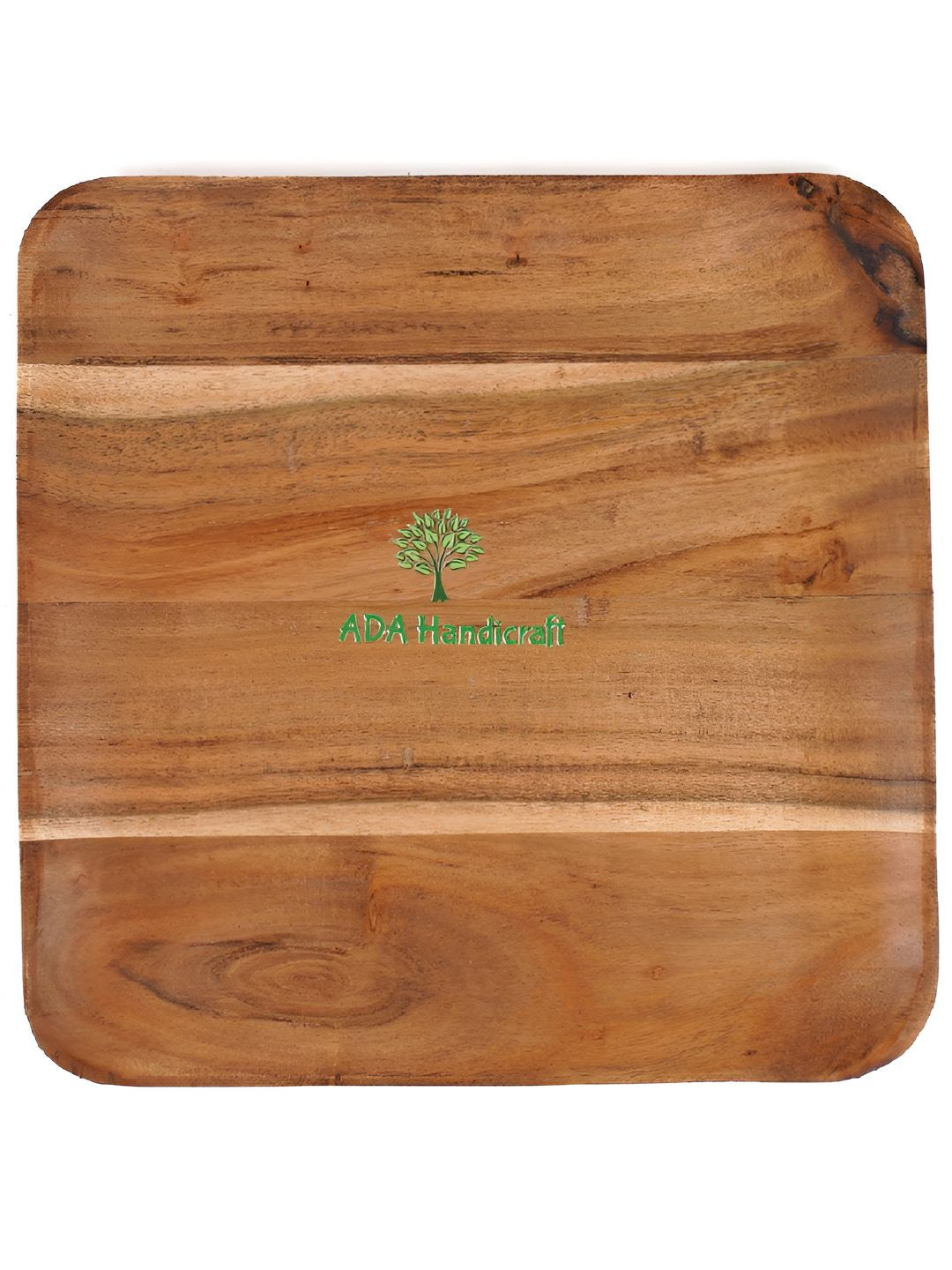 ADA Handicraft Brown & Beige Easy to Clean Wooden Serving Tray