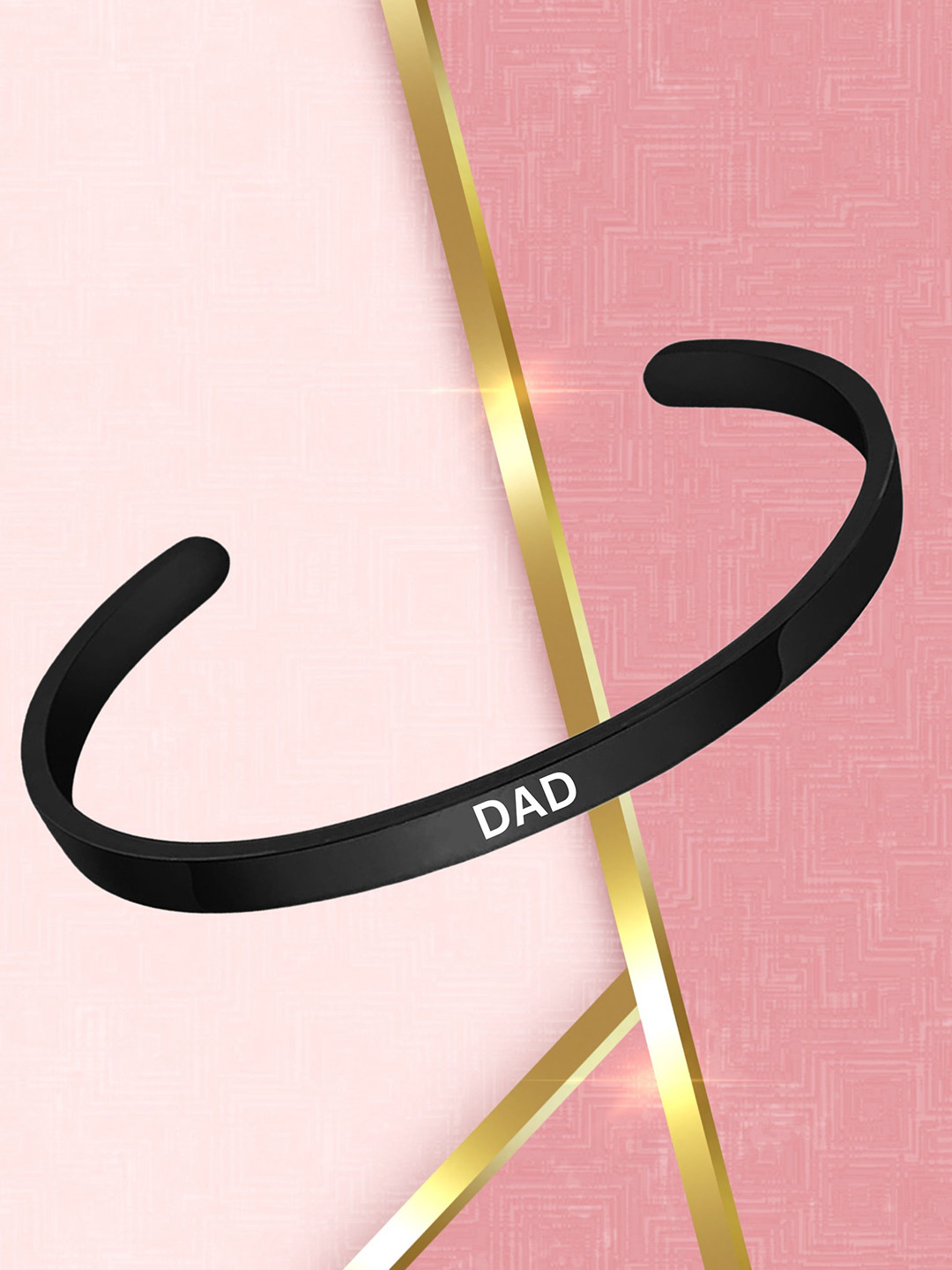 M Men Style Men Stainless Steel Dad Mom Memorial Sympathy Kada Bracelet