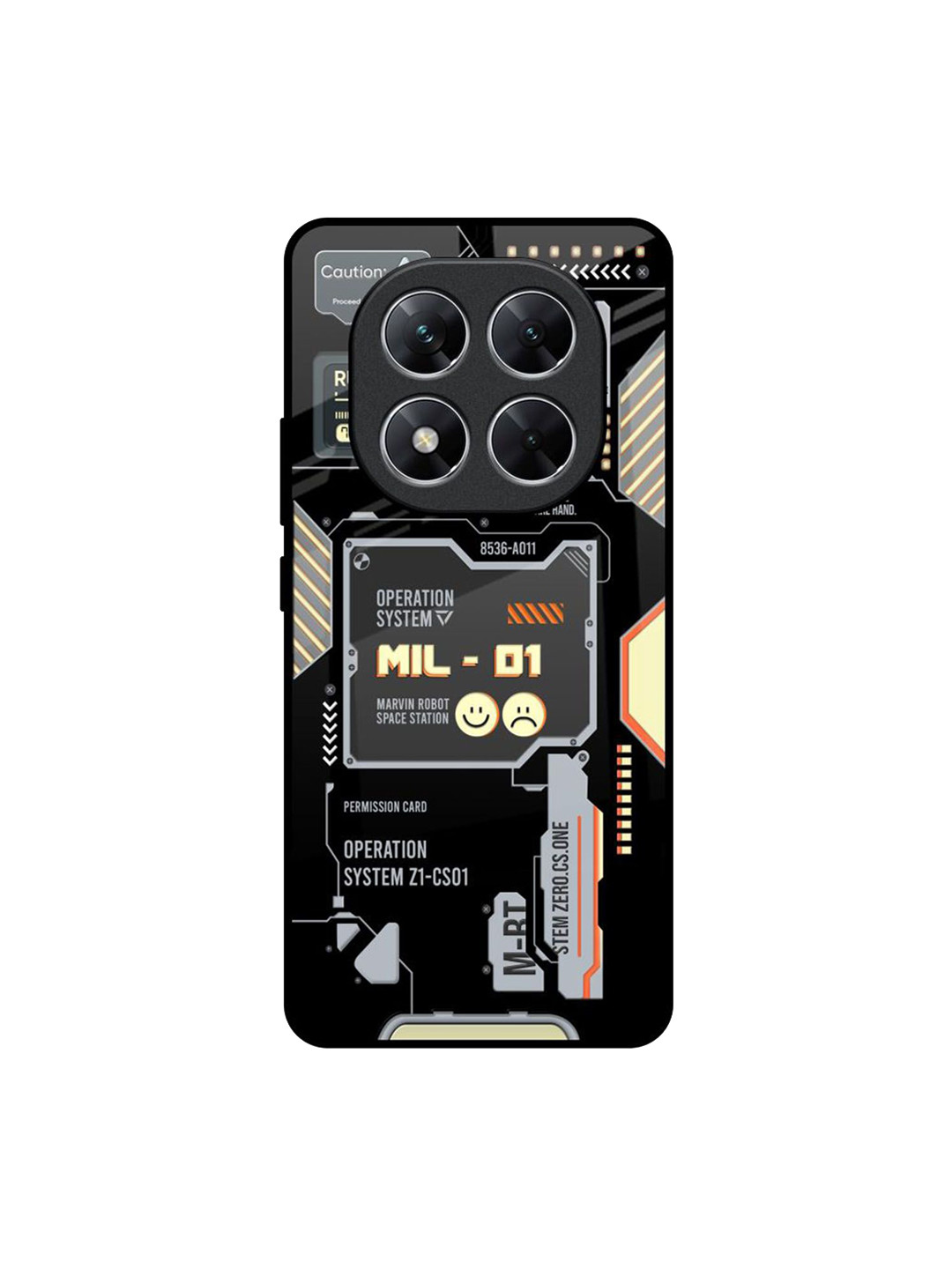 QRIOH Exposed Parts Poco X7 5G Impact Resistant Back Case