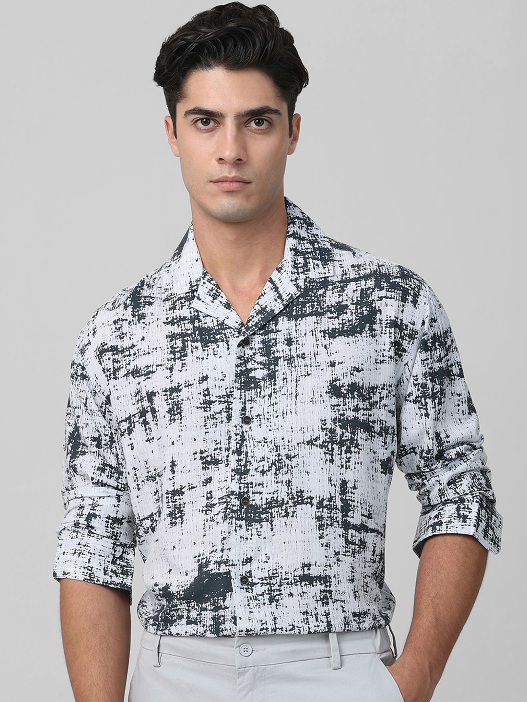 Mufti Men Opaque Printed Casual Shirt