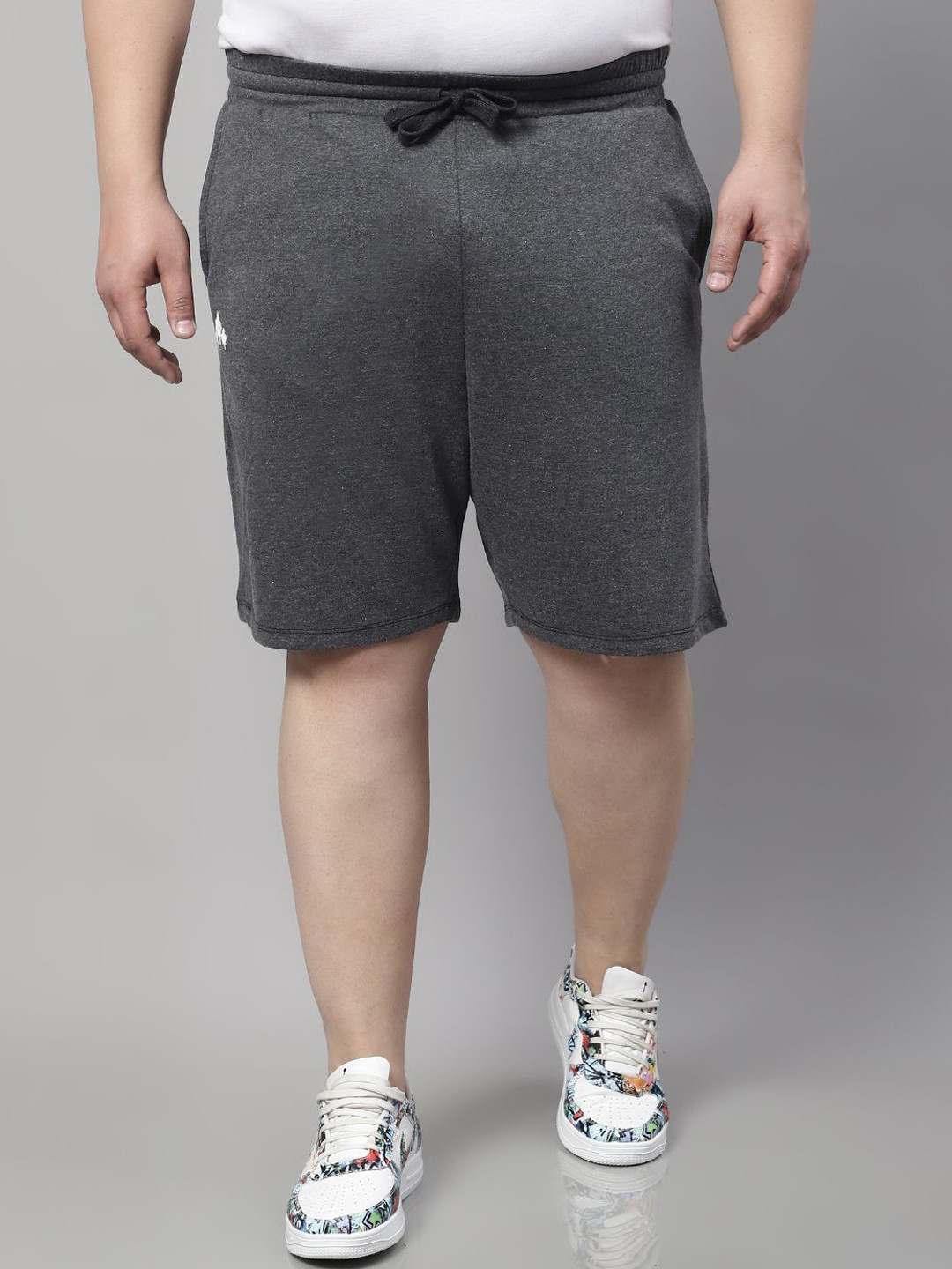 A AND K Men Mid-Rise Regular Fit Training or Gym Shorts