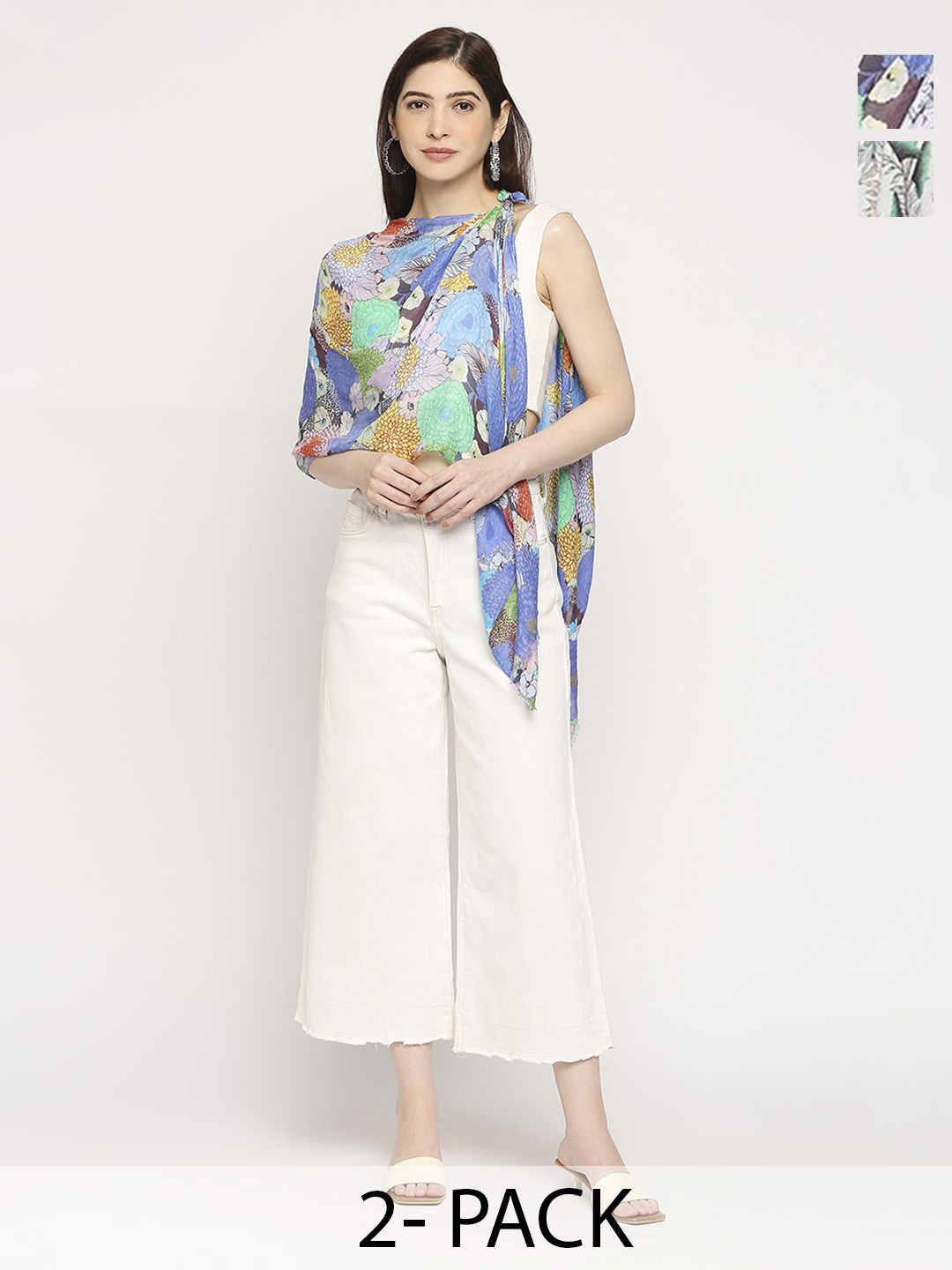 Cloth Haus India Pack Of 2 Printed Scarves