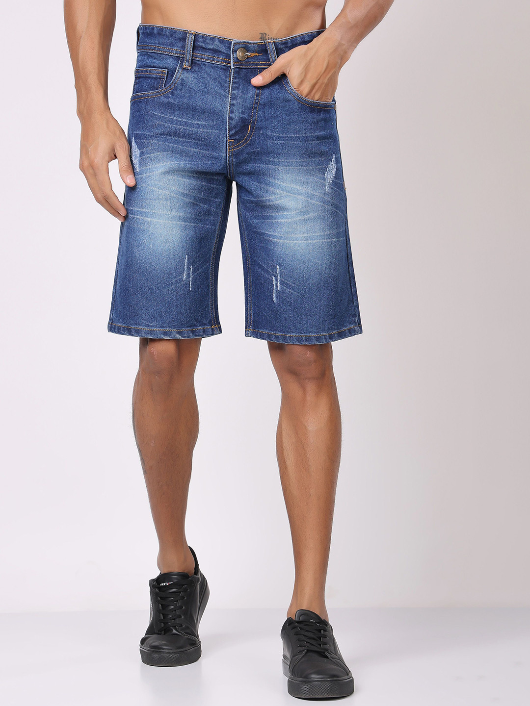 London Hills Men Denim Running Denim Shorts