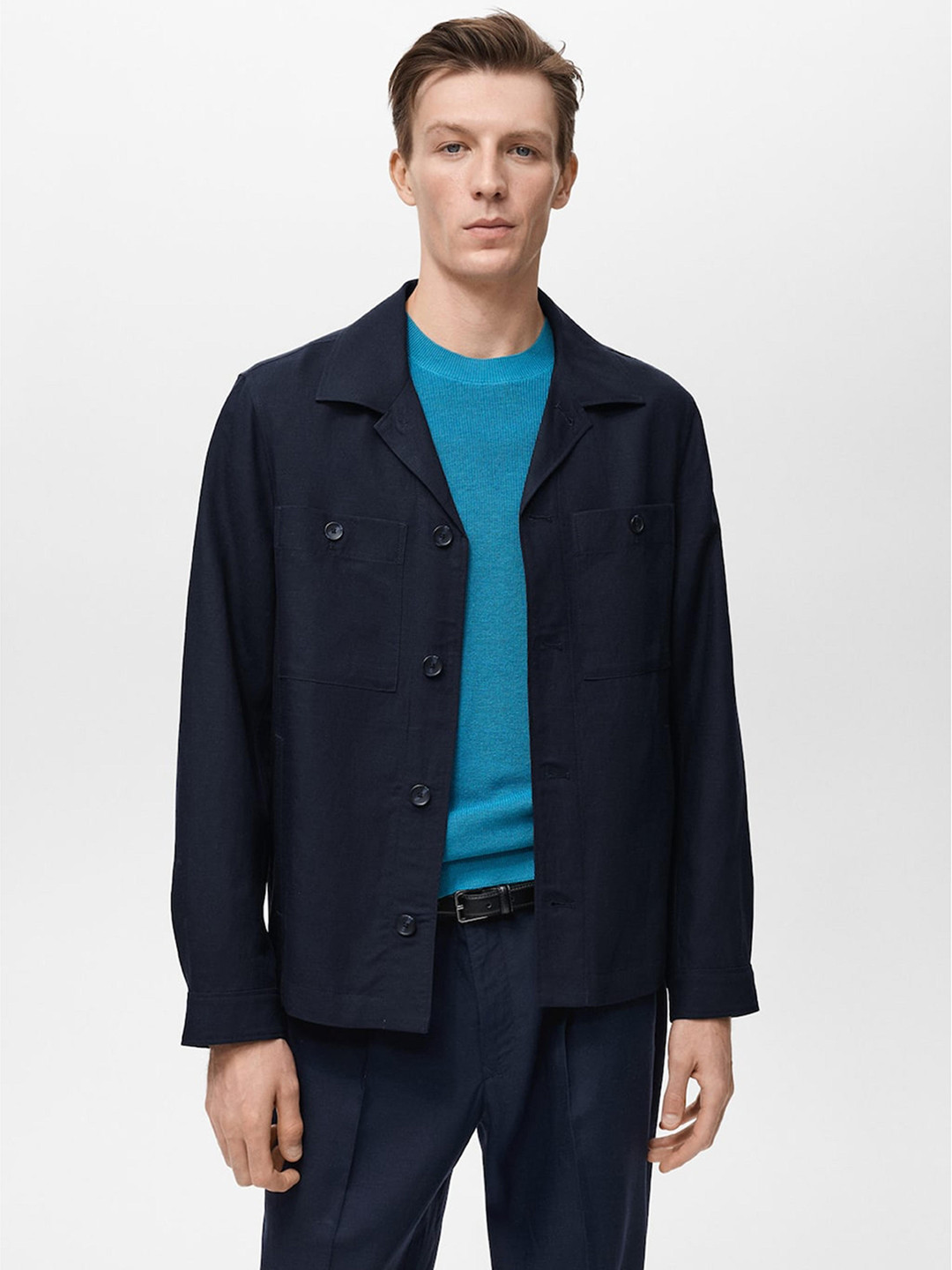 MANGO MAN Oversized Shacket