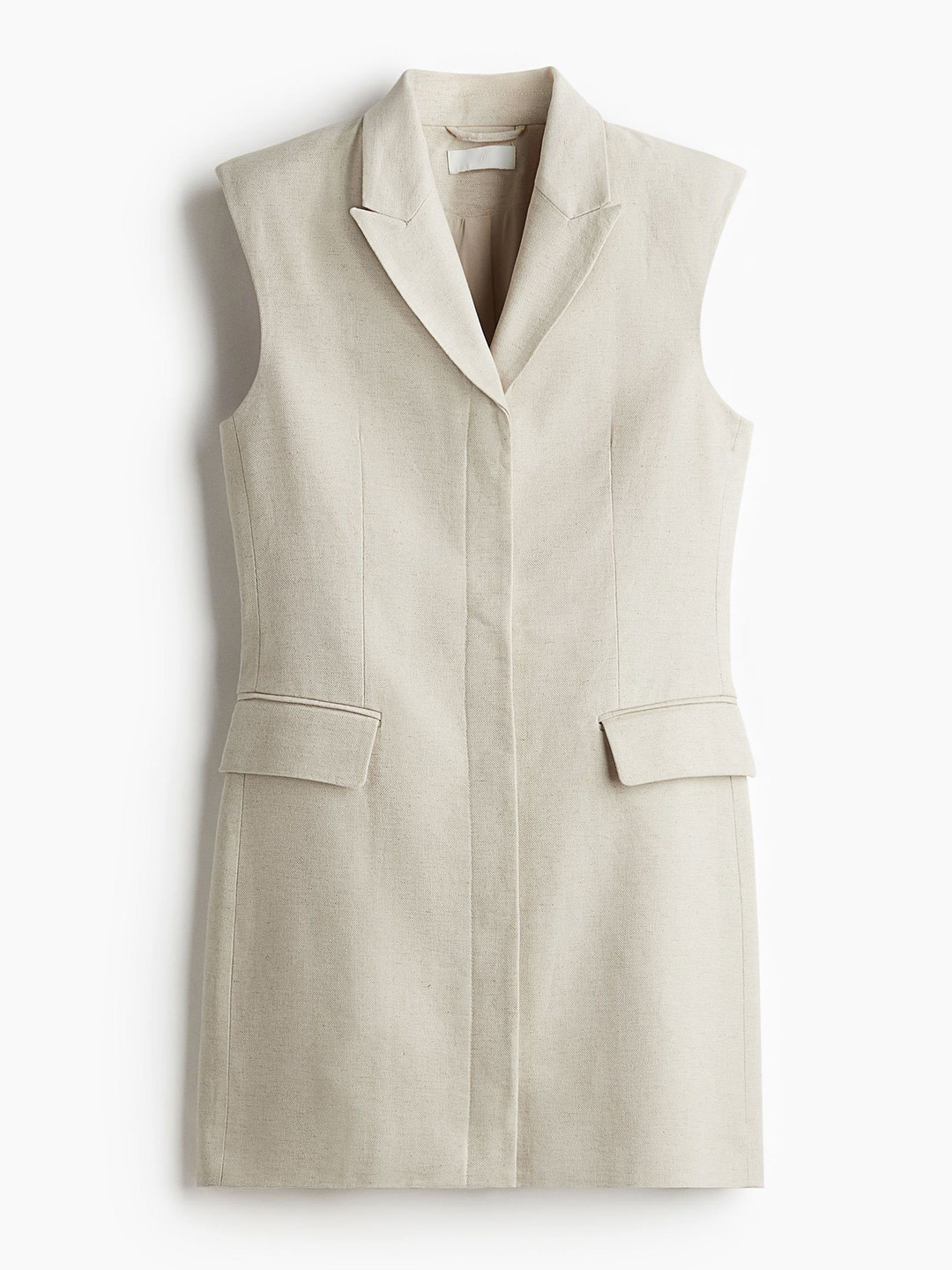 H&M Women Linen-Blend Blazer Dress