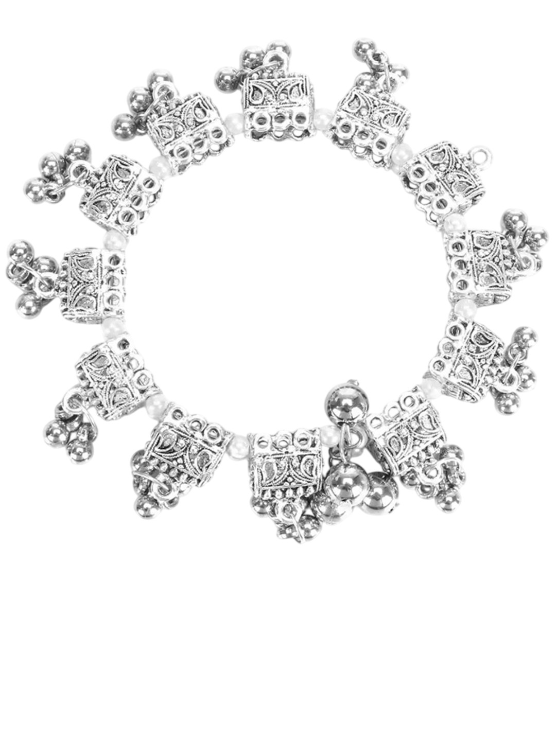 SZN Oxidised Tribal Cuff Bangle