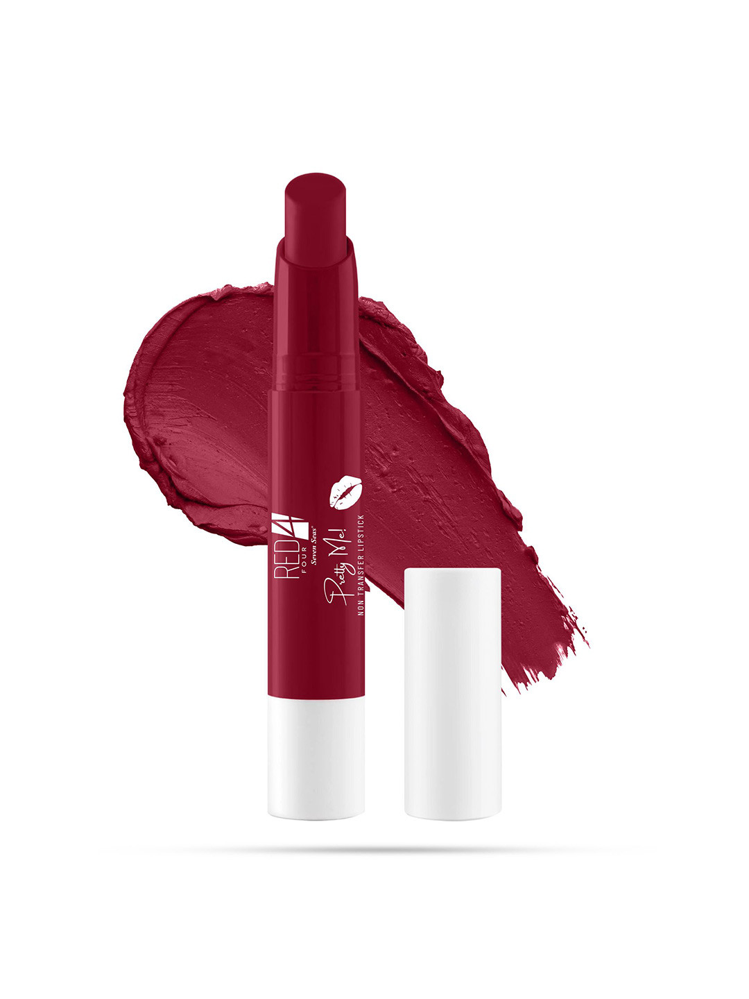 RED 4 Pretty Me Waterproof Non Transfer Matte Lip Crayon Lipstick - 3.8 g Pink Jam