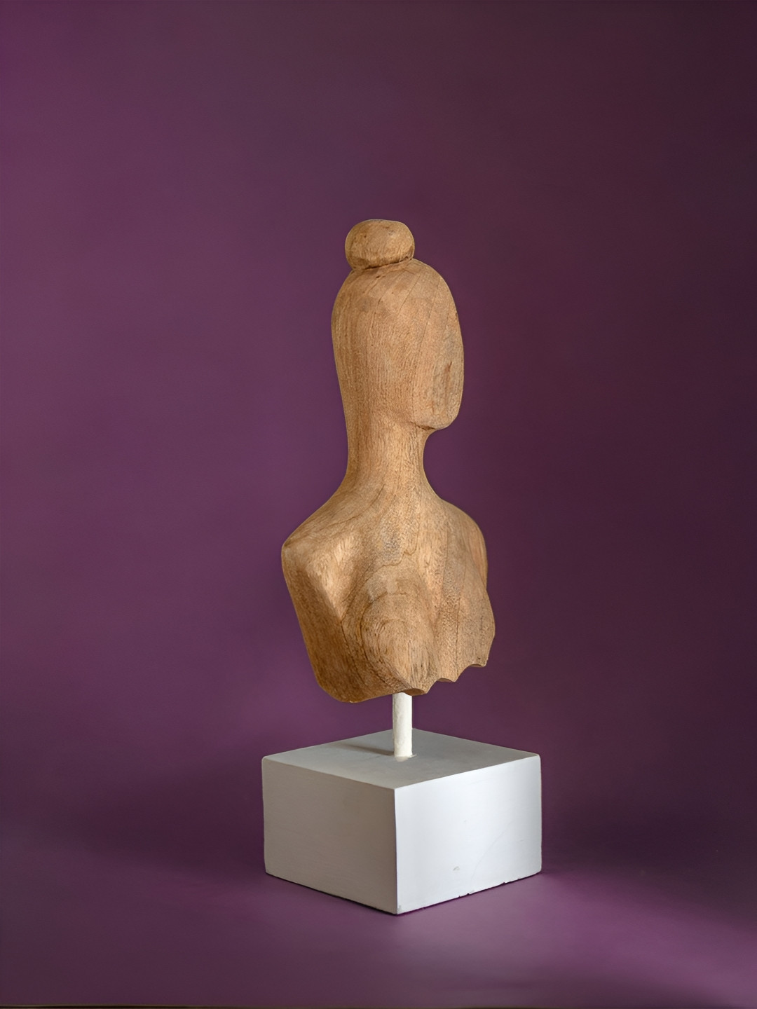 The Wishing Chair Olivia - Belle Collection Brown Wood Natural Home Office Large Showpiece - 16.9 Inches