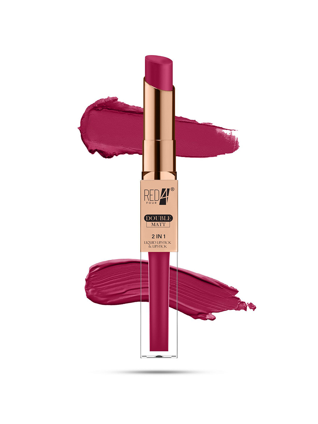 RED 4 2 In 1 Long Lasting Matte Liquid Lipstick - 8 g - 138