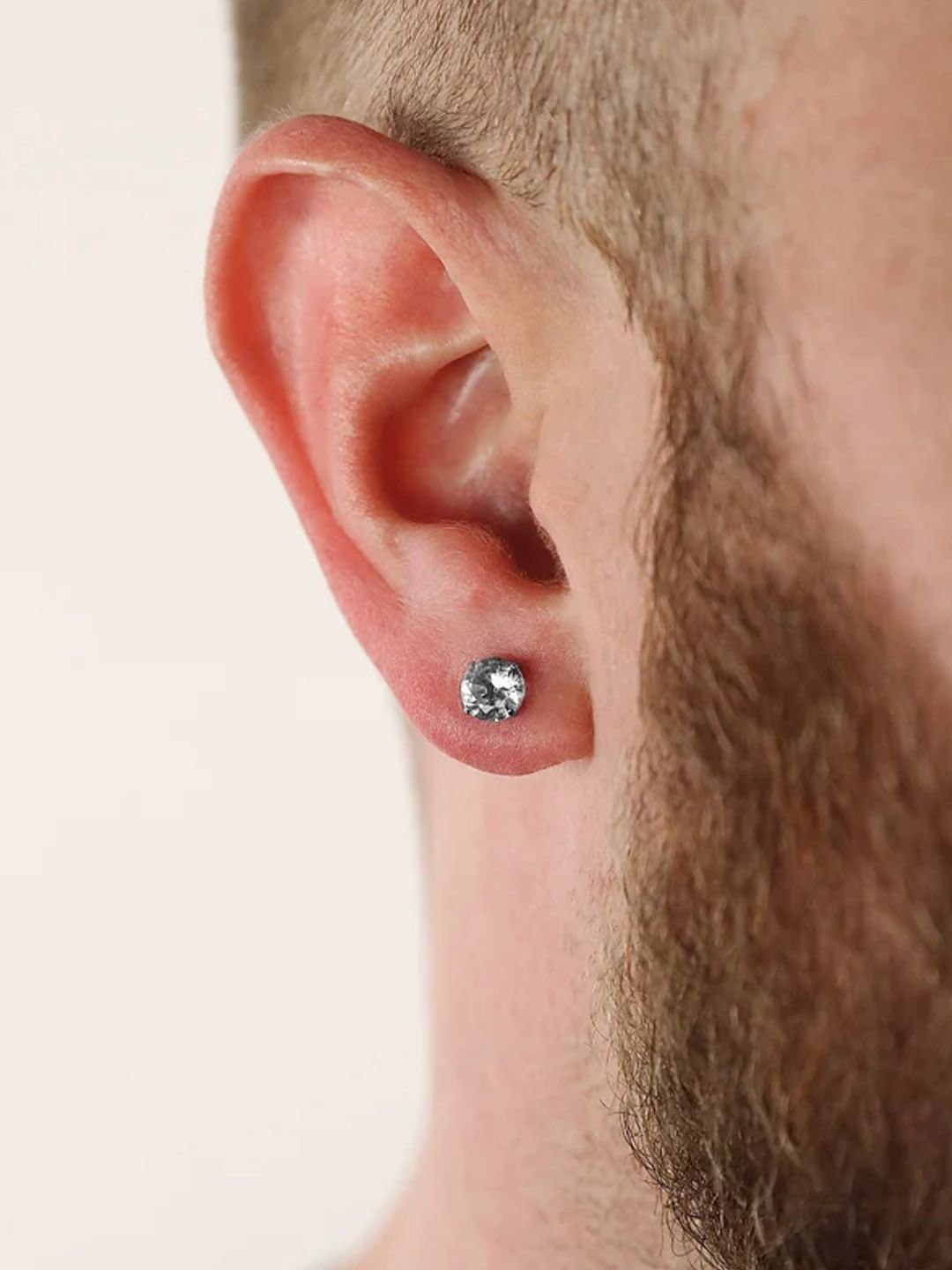 The Roadster Lifestyle Co Men Solitaire Studded Classic Single Ear Studs