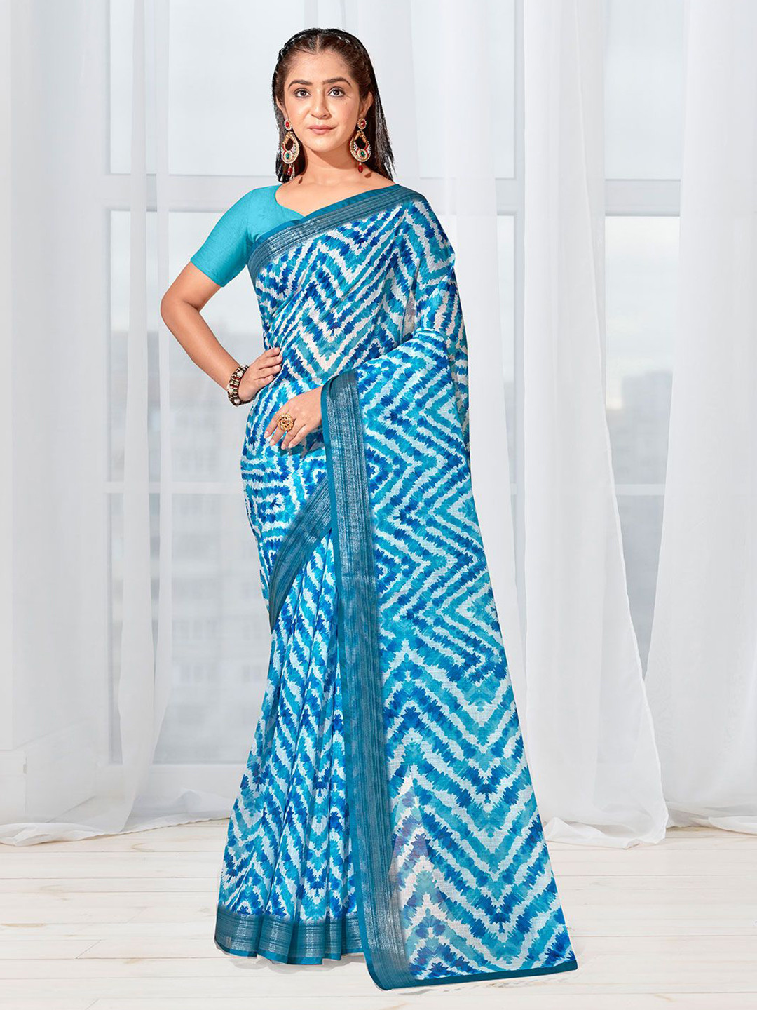 Anouk Rustic Leheriya Printed Saree