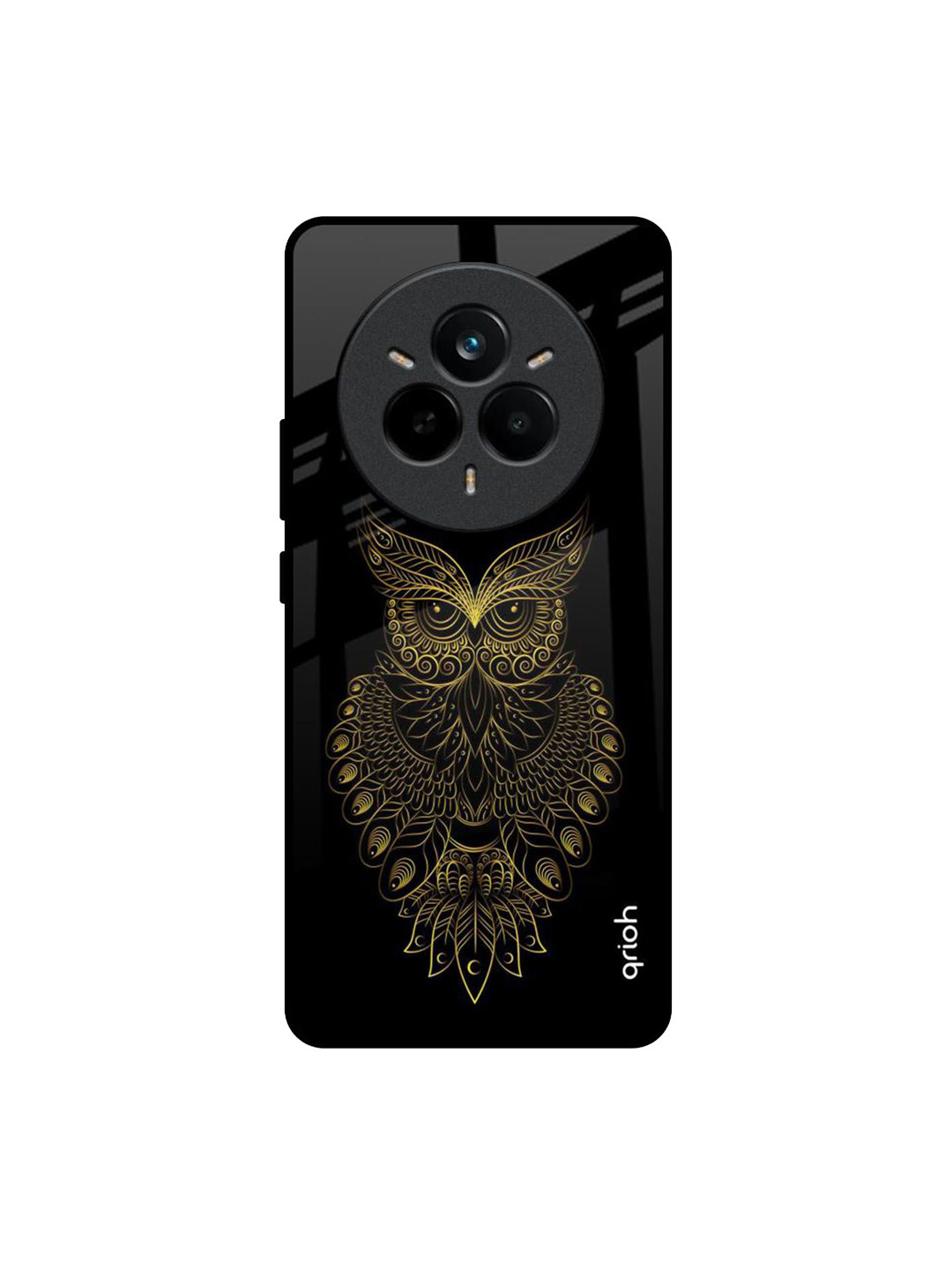 QRIOH Golden Owl Realme 14 Pro 5G Impact Resistant Back Case