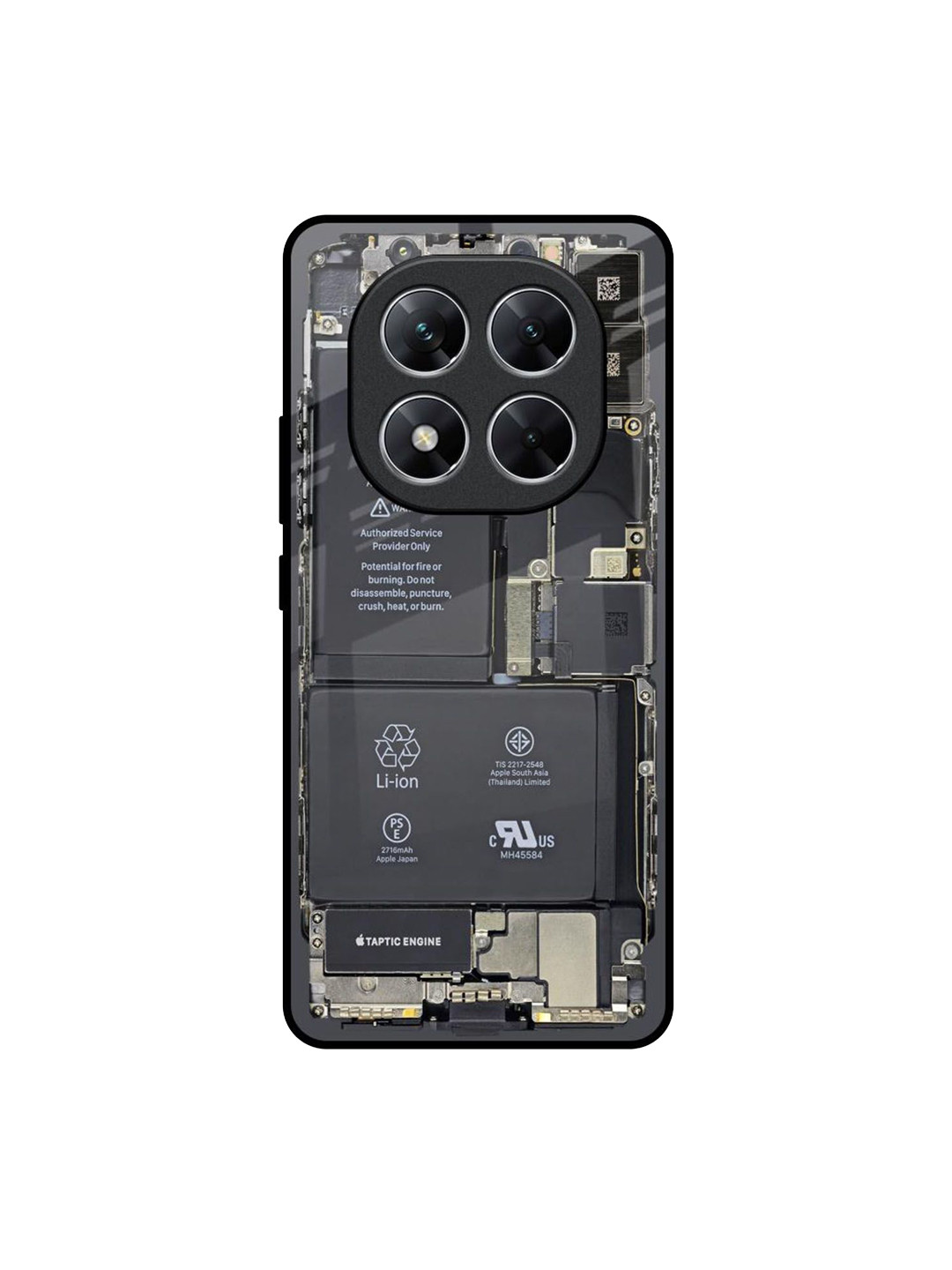 QRIOH Skeleton Inside Poco X7 5G Impact Resistant Back Case