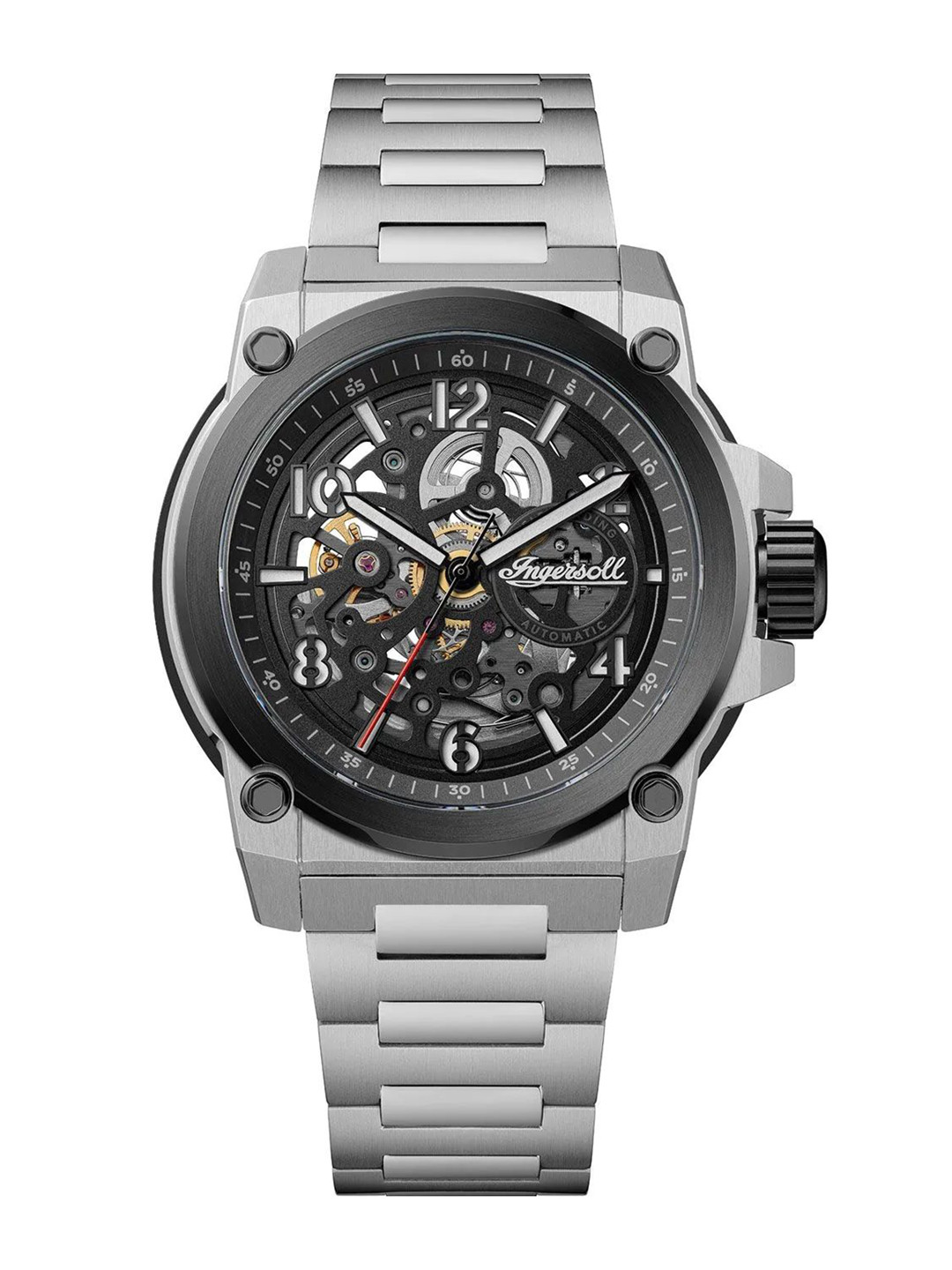 Ingersoll The Anvil Men Dial & Stainless Steel Bracelet Style Straps Analogue Watch