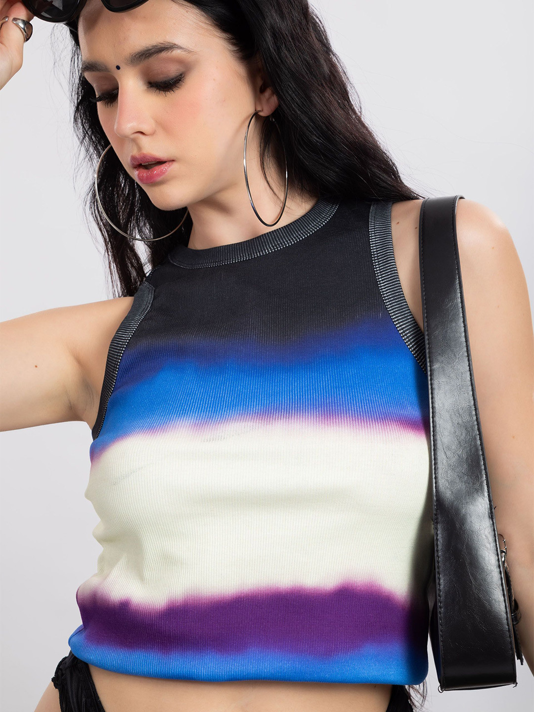 Lemonlords Women Ombre Print Cotton Tank Top