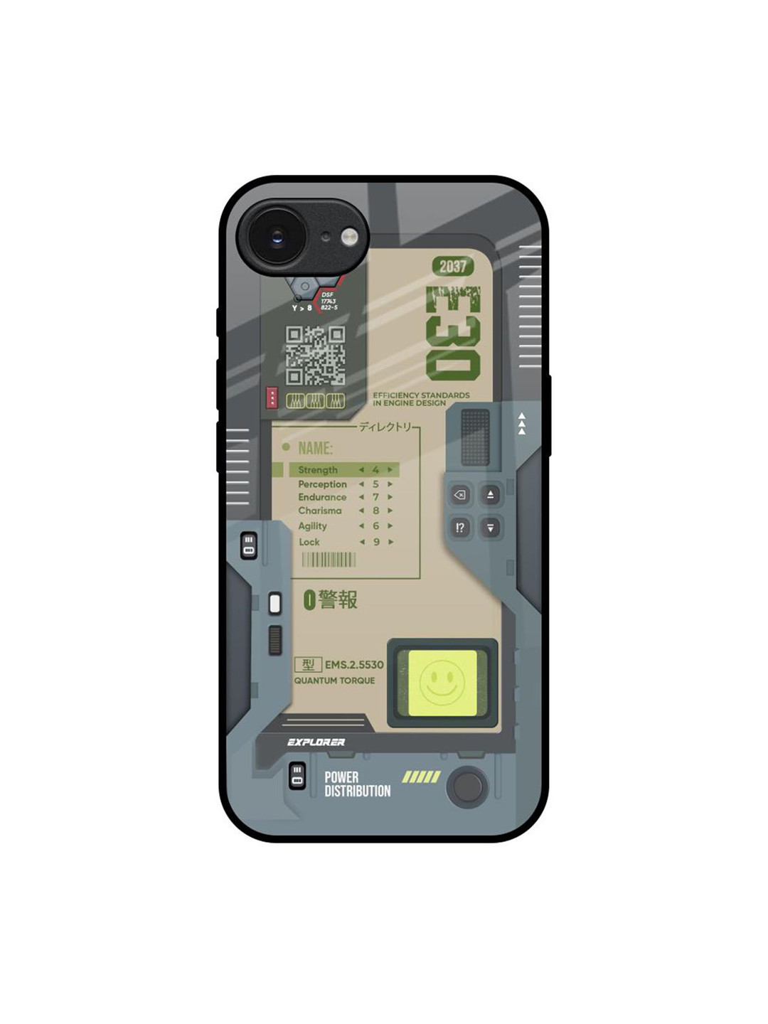 QRIOH Art Station Apple iPhone 16e Impact Resistant Back Case