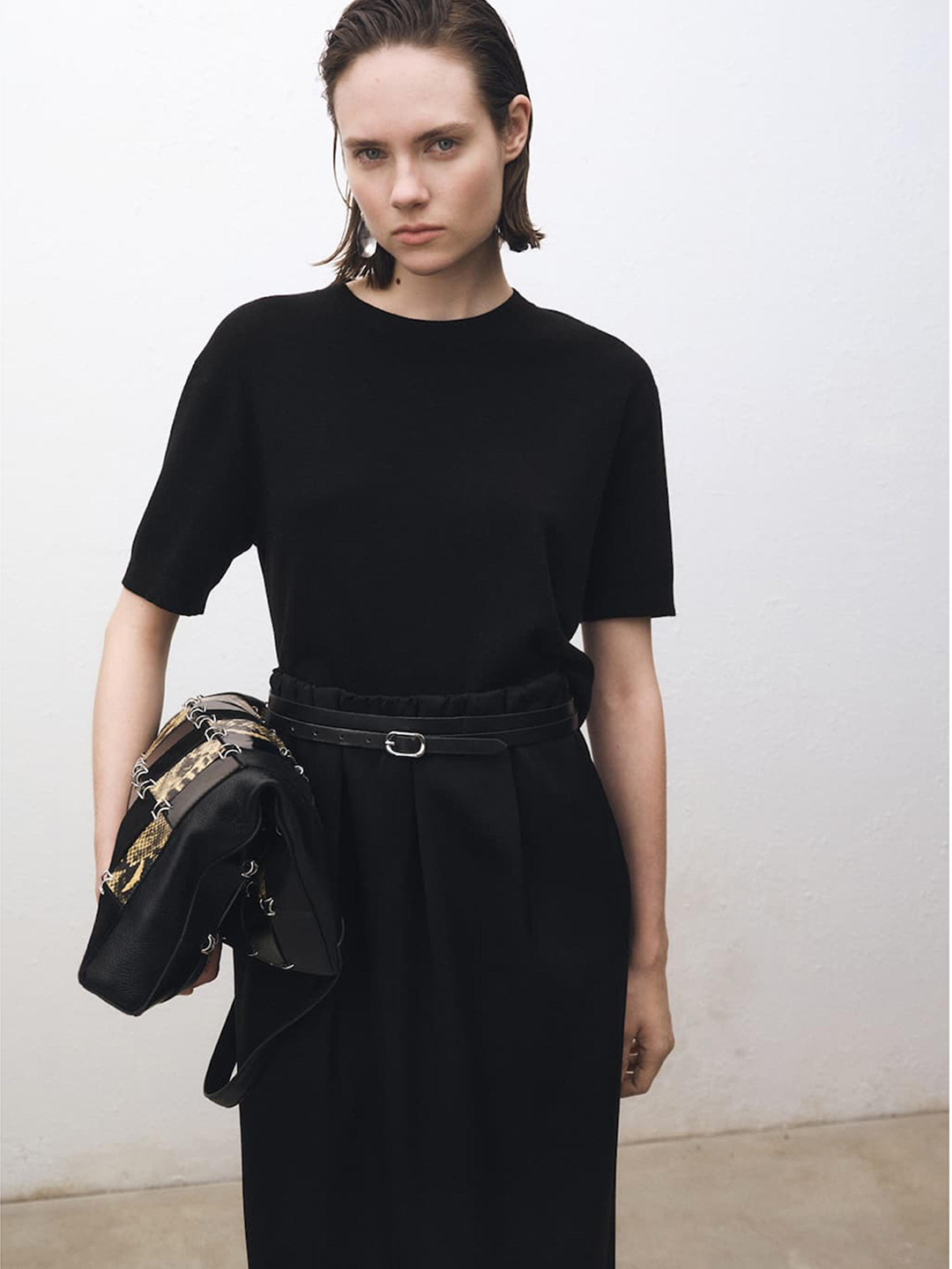 MANGO SELECTION Wool Blend T-shirt