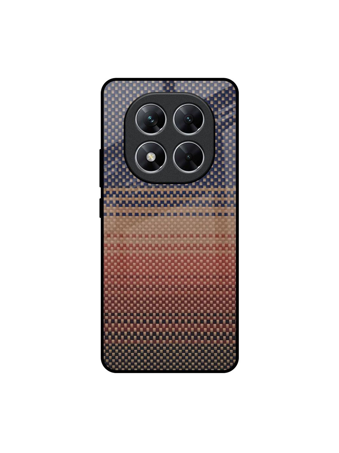 QRIOH Fiber Artistry Geometric Poco X7 5G Impact Resistant Back Case
