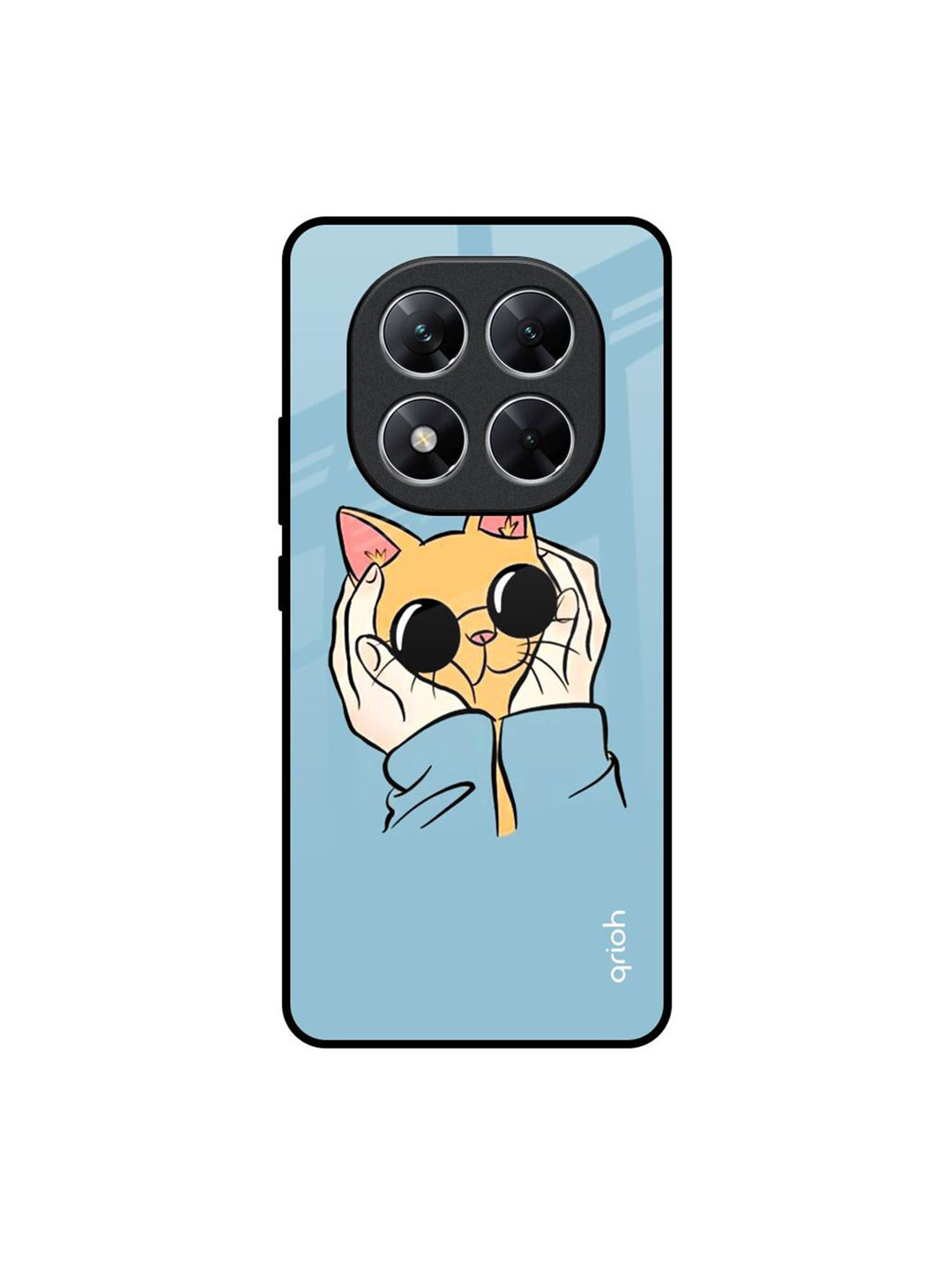 QRIOH Adorable Cute Kitty Poco X7 5G Impact Resistant Back Case
