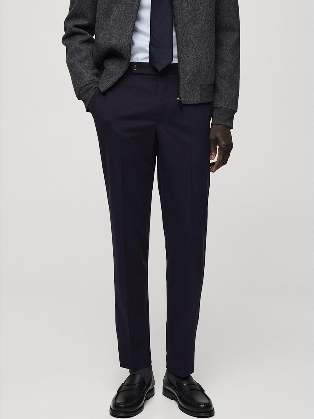 MANGO MAN Flannel Formal Trousers